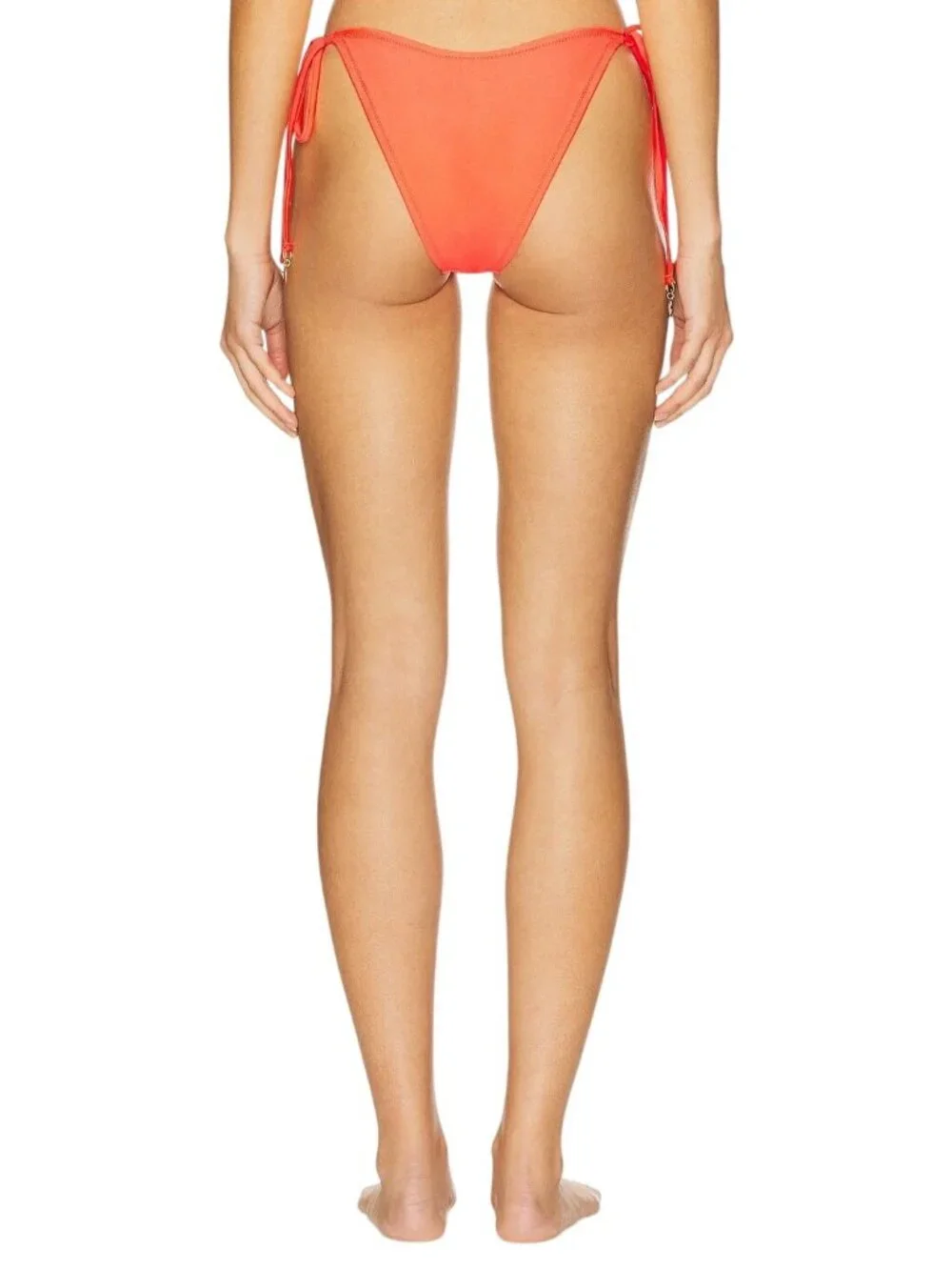 Kulani Kinis Ring Cheeky Tie Bikini Bottom in Amber Glow Medium New Womens